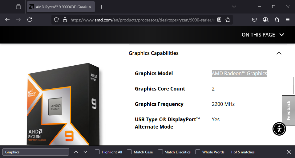 Gigabybe motherboard spec page